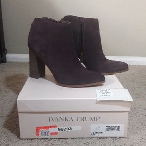 Dark Red/purple suede boots